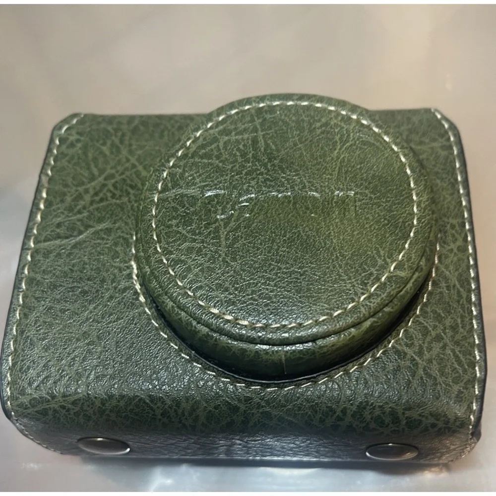 Canon Olive Green Camera Case Retro Style Faux Leather Power Shot G7 X NWOT